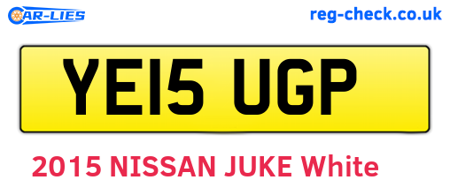 YE15UGP are the vehicle registration plates.