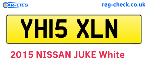 YH15XLN are the vehicle registration plates.