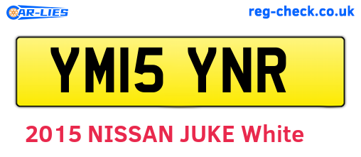YM15YNR are the vehicle registration plates.