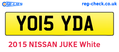 YO15YDA are the vehicle registration plates.