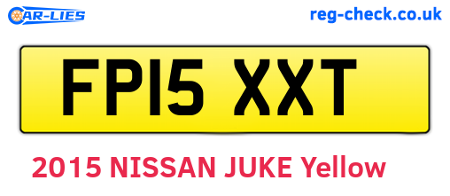 FP15XXT are the vehicle registration plates.