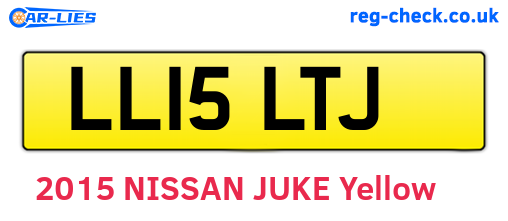 LL15LTJ are the vehicle registration plates.