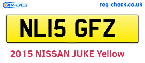 NL15GFZ are the vehicle registration plates.