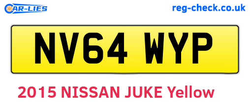 NV64WYP are the vehicle registration plates.