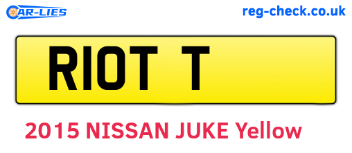 R1OTT are the vehicle registration plates.
