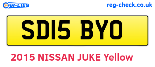 SD15BYO are the vehicle registration plates.