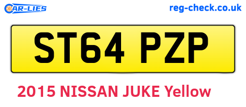 ST64PZP are the vehicle registration plates.