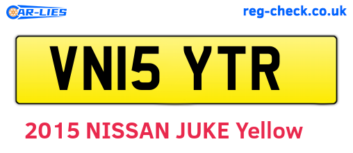 VN15YTR are the vehicle registration plates.