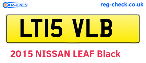 LT15VLB are the vehicle registration plates.