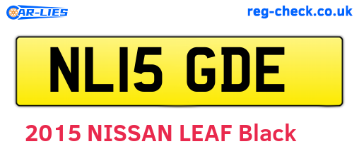 NL15GDE are the vehicle registration plates.