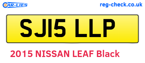 SJ15LLP are the vehicle registration plates.