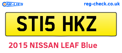 ST15HKZ are the vehicle registration plates.