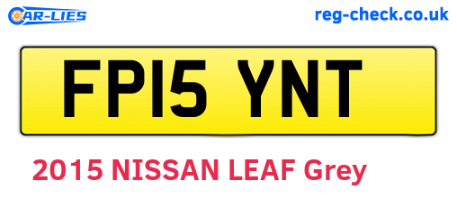 FP15YNT are the vehicle registration plates.