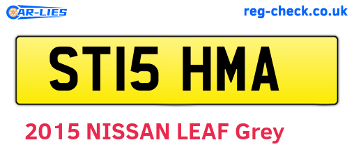 ST15HMA are the vehicle registration plates.