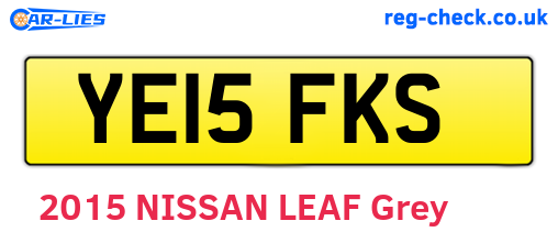 YE15FKS are the vehicle registration plates.