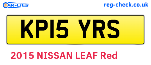 KP15YRS are the vehicle registration plates.
