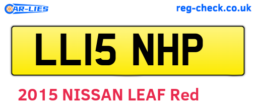 LL15NHP are the vehicle registration plates.