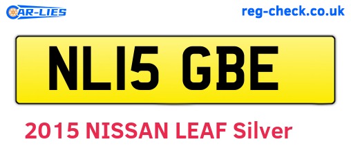 NL15GBE are the vehicle registration plates.