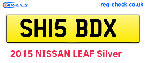 SH15BDX are the vehicle registration plates.