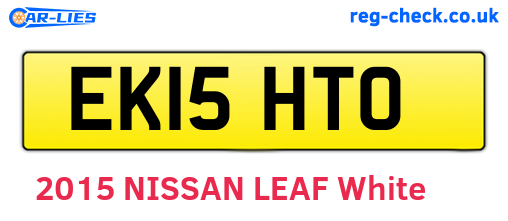 EK15HTO are the vehicle registration plates.