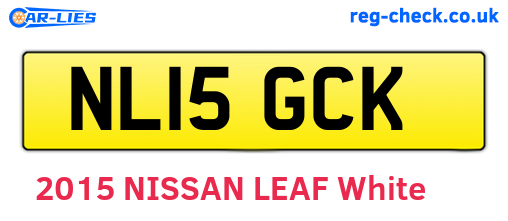 NL15GCK are the vehicle registration plates.