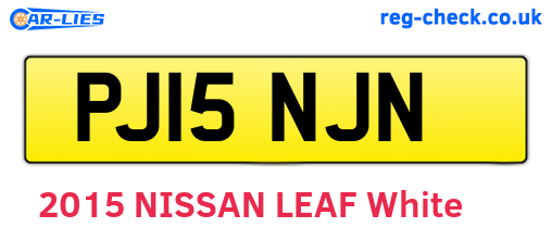 PJ15NJN are the vehicle registration plates.