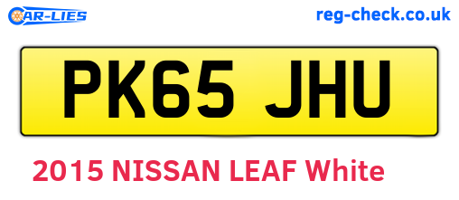 PK65JHU are the vehicle registration plates.