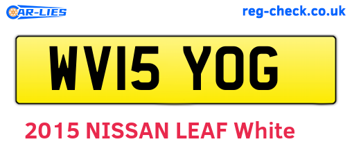 WV15YOG are the vehicle registration plates.