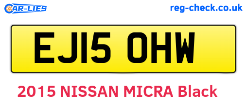 EJ15OHW are the vehicle registration plates.