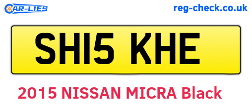 SH15KHE are the vehicle registration plates.