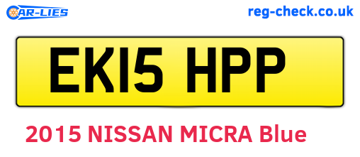 EK15HPP are the vehicle registration plates.