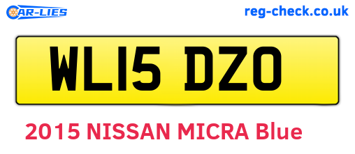 WL15DZO are the vehicle registration plates.