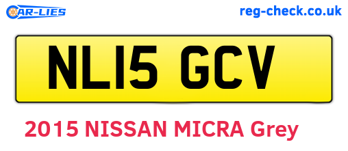 NL15GCV are the vehicle registration plates.