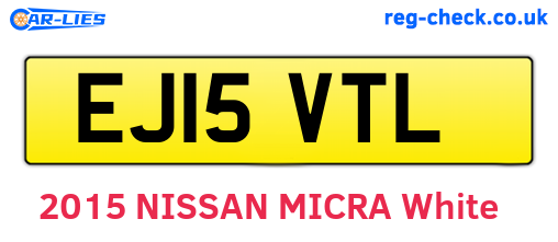 EJ15VTL are the vehicle registration plates.