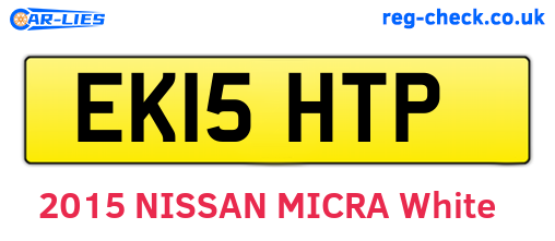 EK15HTP are the vehicle registration plates.
