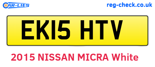 EK15HTV are the vehicle registration plates.