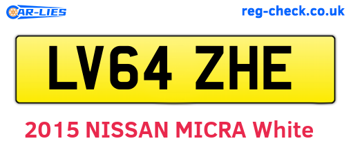LV64ZHE are the vehicle registration plates.