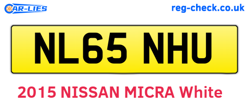 NL65NHU are the vehicle registration plates.