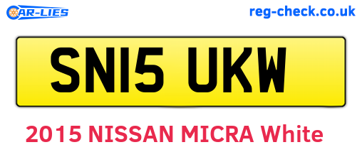SN15UKW are the vehicle registration plates.