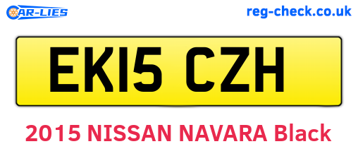 EK15CZH are the vehicle registration plates.
