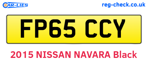 FP65CCY are the vehicle registration plates.