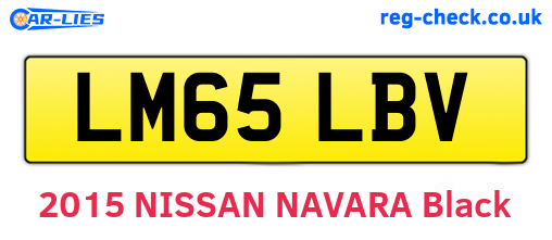 LM65LBV are the vehicle registration plates.