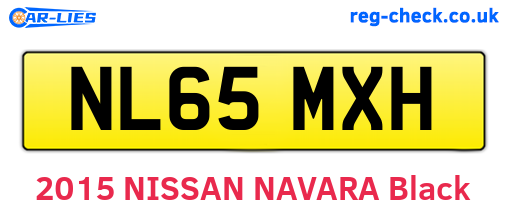 NL65MXH are the vehicle registration plates.