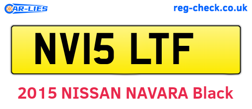 NV15LTF are the vehicle registration plates.