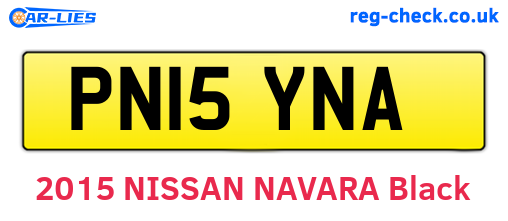 PN15YNA are the vehicle registration plates.