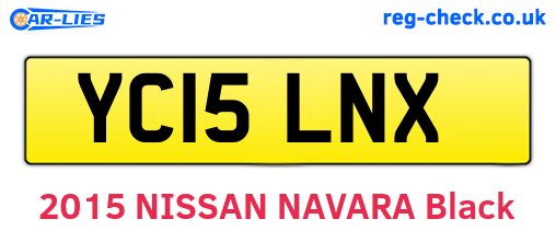 YC15LNX are the vehicle registration plates.