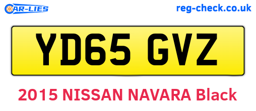 YD65GVZ are the vehicle registration plates.
