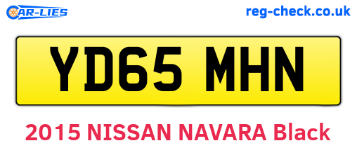 YD65MHN are the vehicle registration plates.