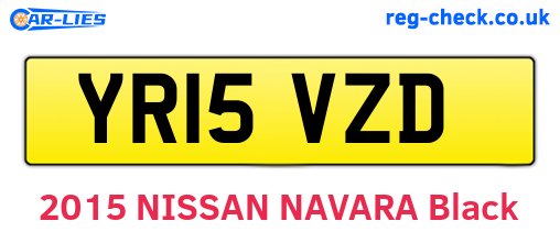 YR15VZD are the vehicle registration plates.
