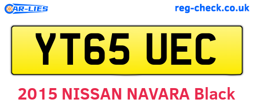 YT65UEC are the vehicle registration plates.